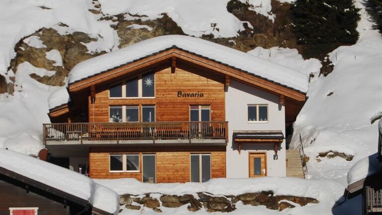 Außenansicht des Chalet Bavaria im Winter