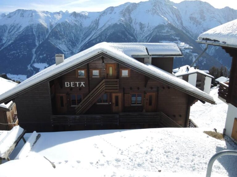 Panoramaaußenansicht der Unterkunft Beta B11 im Winter