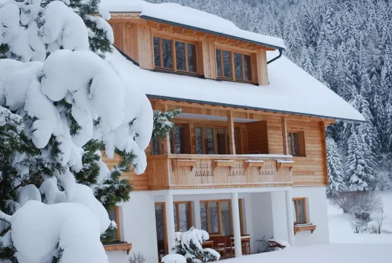 Winteransicht des Biohof Seidl