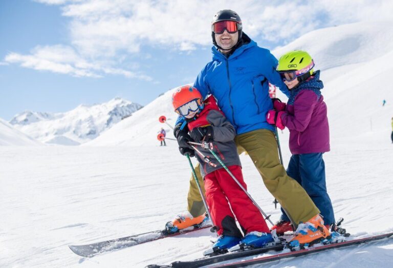 Skifahren beim Hotel Catrina in Disentis