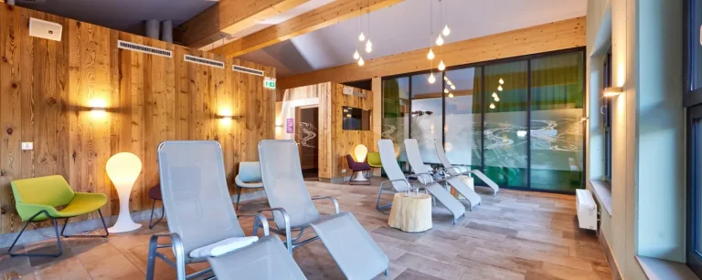Ruhebereich im Spa des Explorer Hotel Montafon