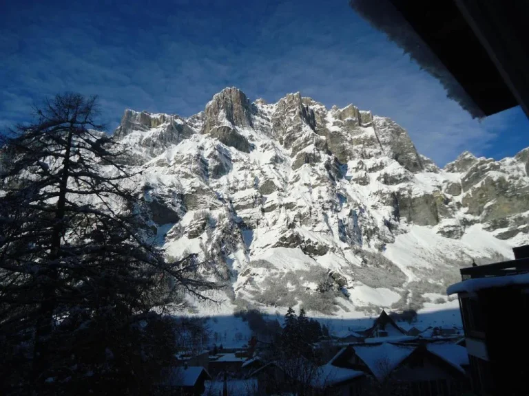 Aussicht vom Hotel Quellenhof in Leukerbad
