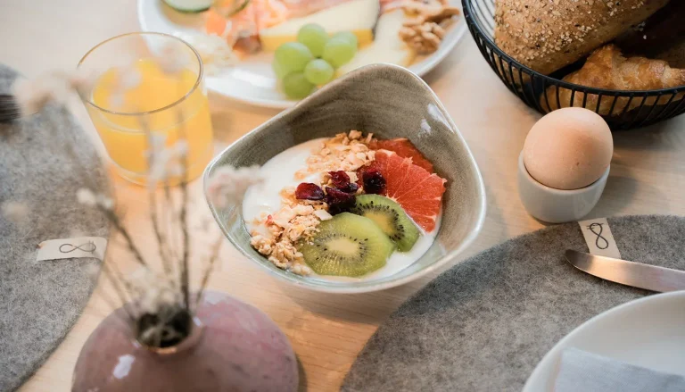Frühstücksbuffet in den Amrai Suites