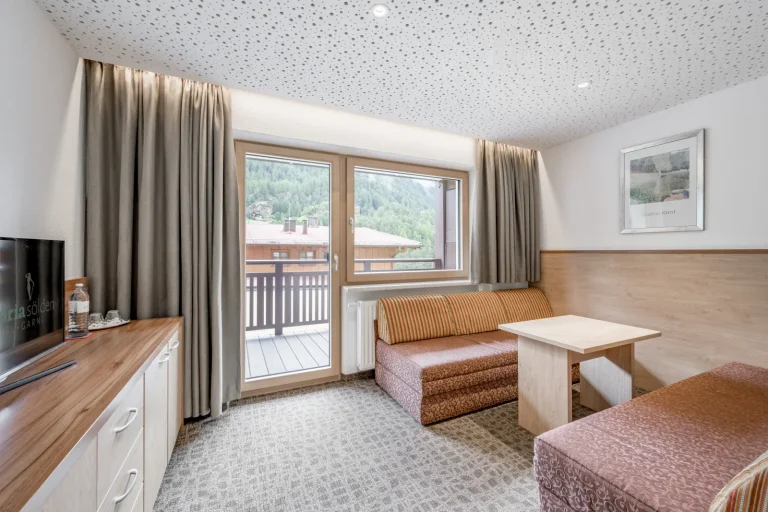Schlafzimmer im Hotel Garni Viktoria