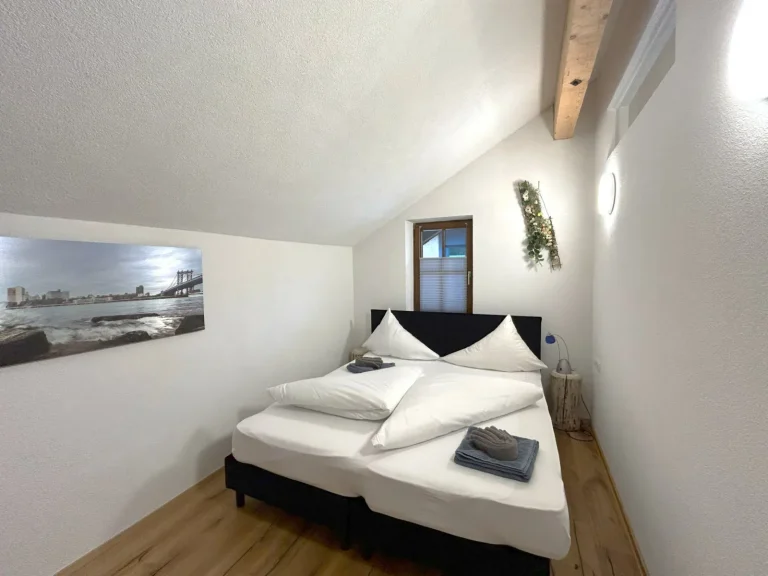 Schlafzimmer im Appartementhaus Sonnenstein