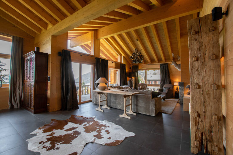 Wohnzimmer des Penthouses