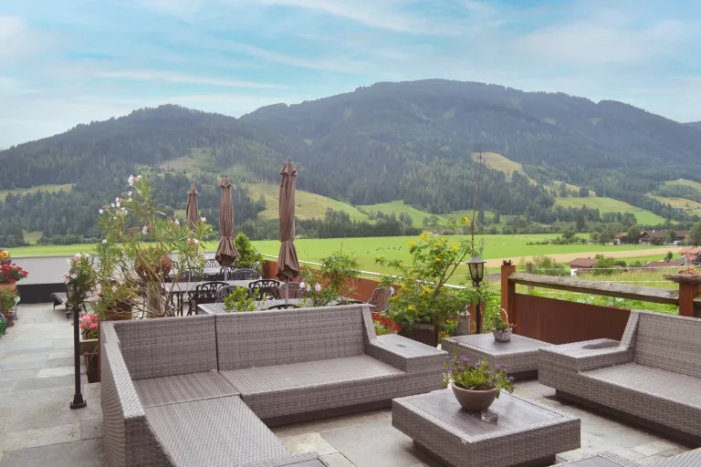 Garten der Pension Tannenhof