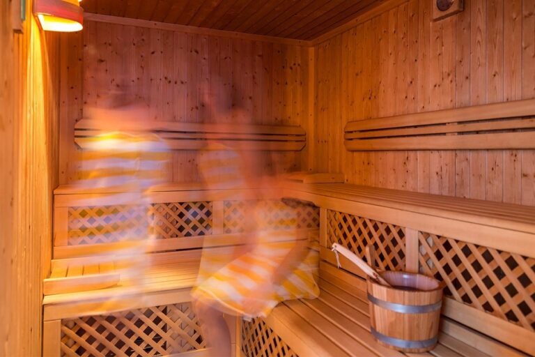Innenbereich der Sauna