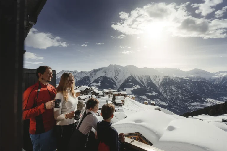 Winterlandschaft in der Aletsch Arena
