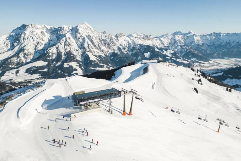 Skigebiet Saalfelden Leogang im Winter