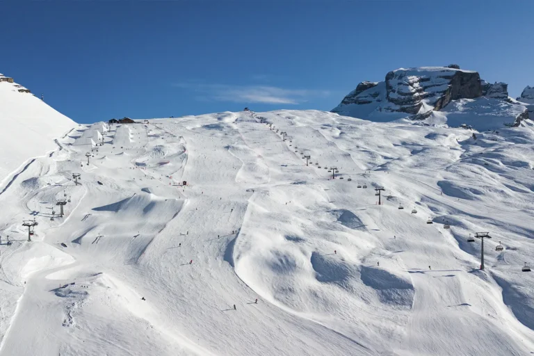 Pistenblick in Madonna di Campiglio