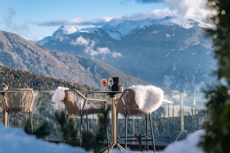 Panoramaterrasse im Winter