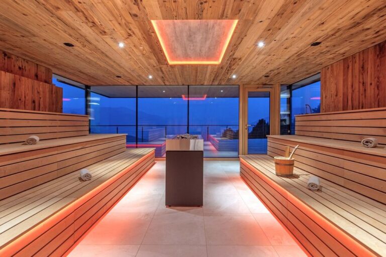 Sauna mit Panoramablick