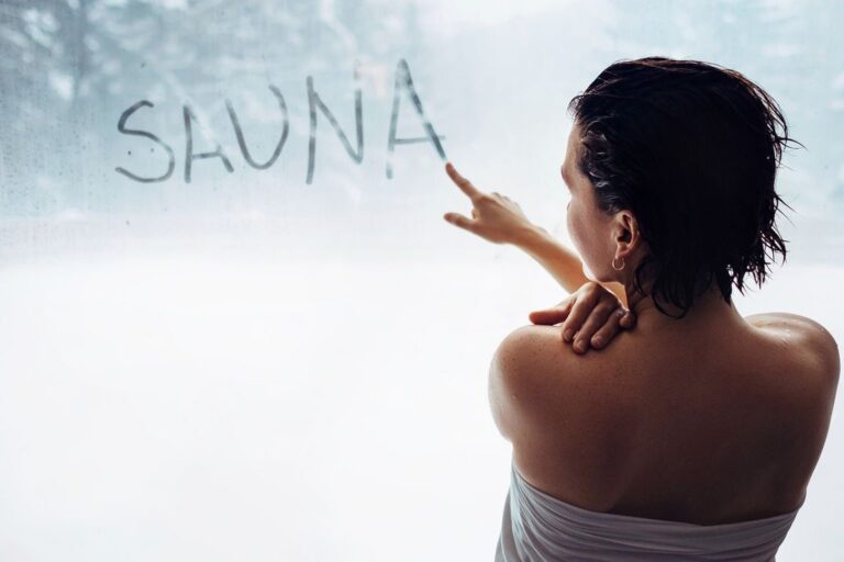 Sauna im Winter