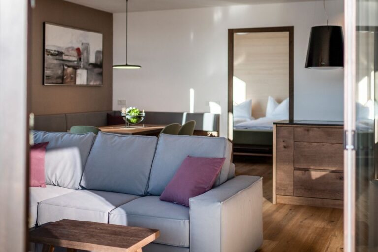 Wohnzimmer des Penthouses