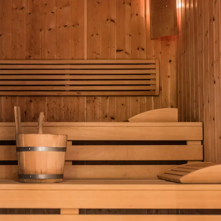 Sauna im Wellnessbereich des Hotel Bacher Asitzstubn