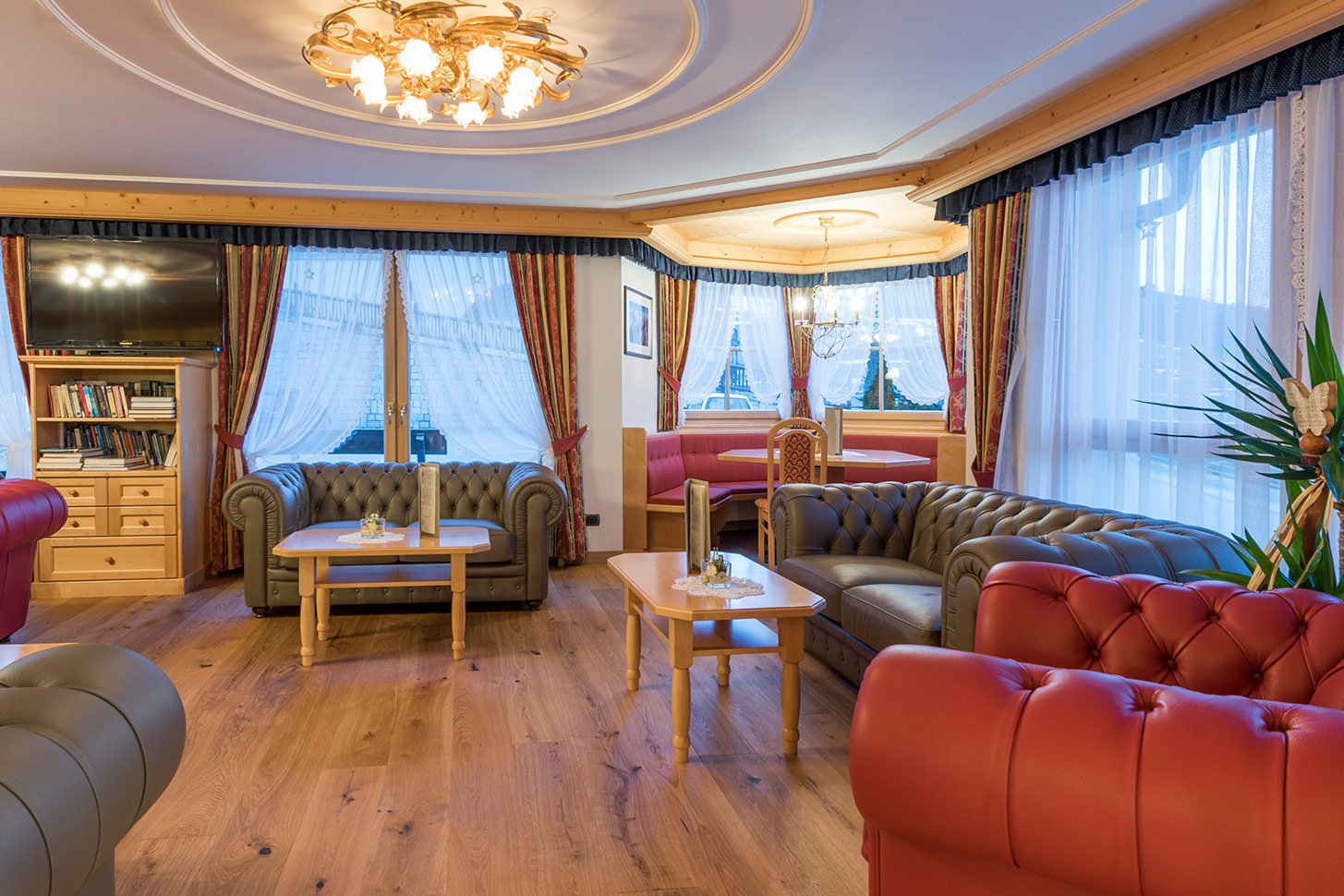 Lounge am Winterabend, Hotel Schönblick