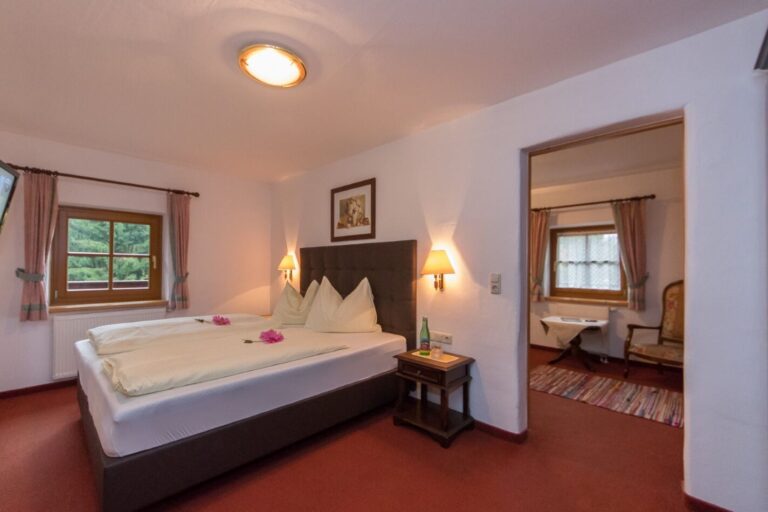Doppelzimmer im Millinghof mit Blick ins Gruene