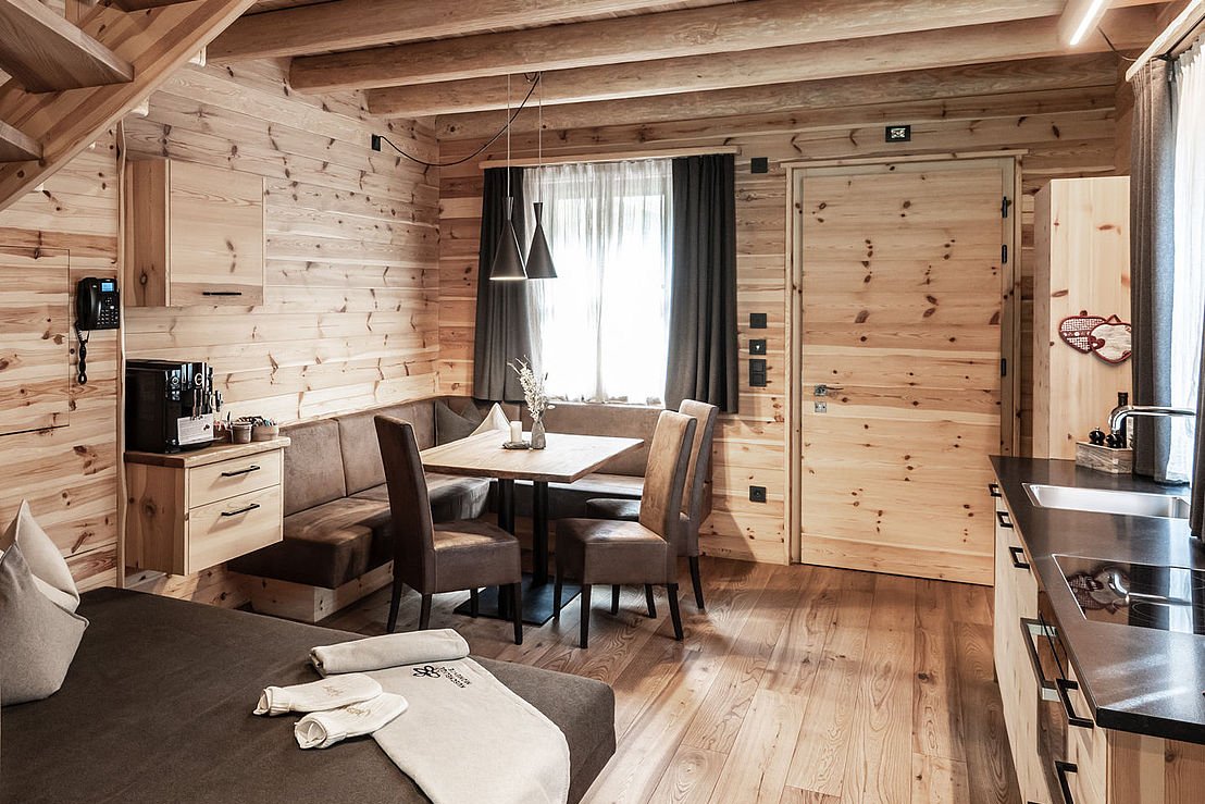 Wohnküche im Chalet, Chalets Valsegg
